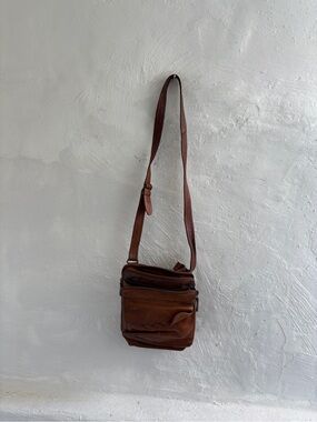 Fossil leather crossbody bag